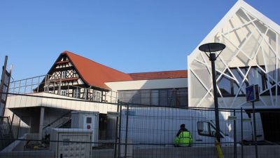 Chantier en cours de nouveau bÃ¢timent pÃ©riscolaire